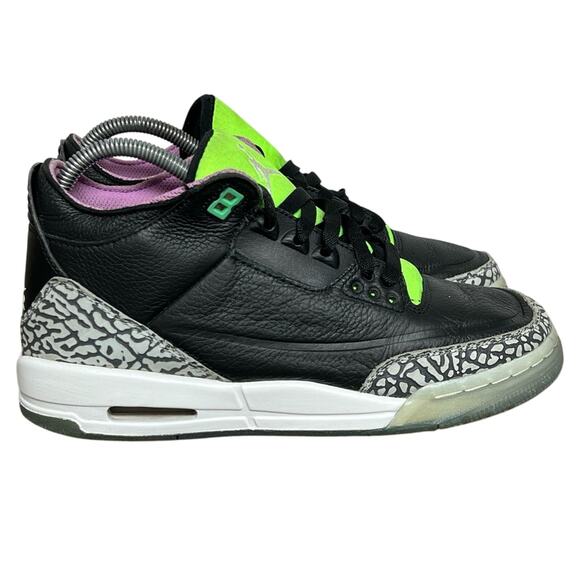 Air Jordan 3 Retro GS Electric Green Joker DA2304-003 Lot Size 6Y Women's 7.5 - Picture 3 of 9